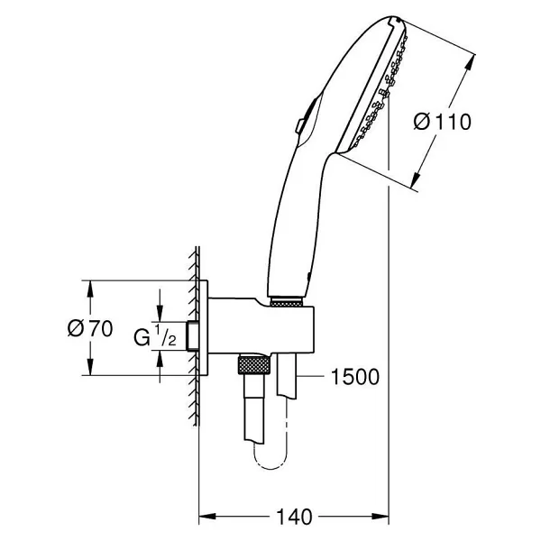 Grohe Tempesta 26921003 110 Krom Duş Başlığı - Görsel 4