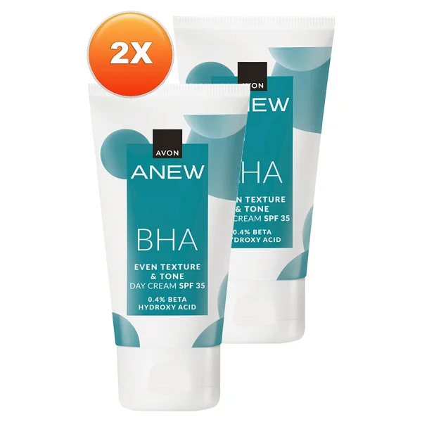 Avon Anew Bha Ton Eşitleyici Spf 35 50 Ml 2 Adet Gündüz Kremi - Görsel 2