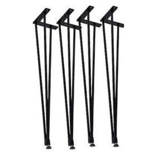 Çetinel Metal 73 Cm Uzunlukta Siyah Metal Masa Ayağı Modern Tasarım 4 Adet - Görsel 3