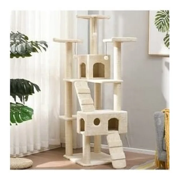 Nursoft Residence Kedi Tırmalama Evi Pembe - Görsel 5