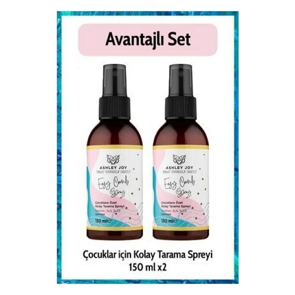 Ashley Joy Çocuklara Özel Kolay Tarama Spreyi X2 Avantajlı Set - Görsel 3