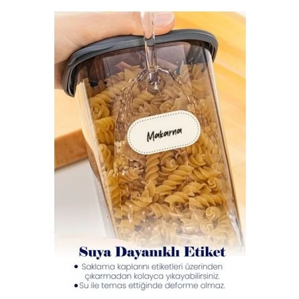 Vienev Vienev Etiketli Kaşıklı Peggy 12li Dikdörtgen Baharatlık 800 Ml - Görsel 2