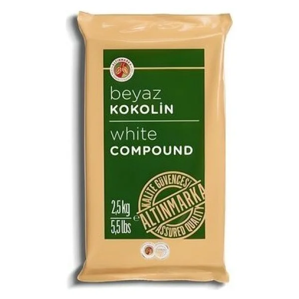 Altınmarka Alt450 Beyaz Konfiseri Kuvertür 2.5kg - Görsel 5