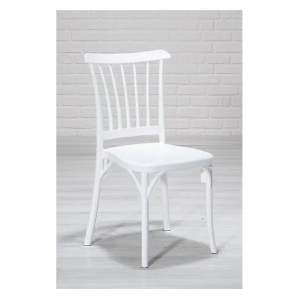 Mobetto 4 Adet Violet Beyaz Sandalye / Balkon-Bahçe-Mutfak - Görsel 2