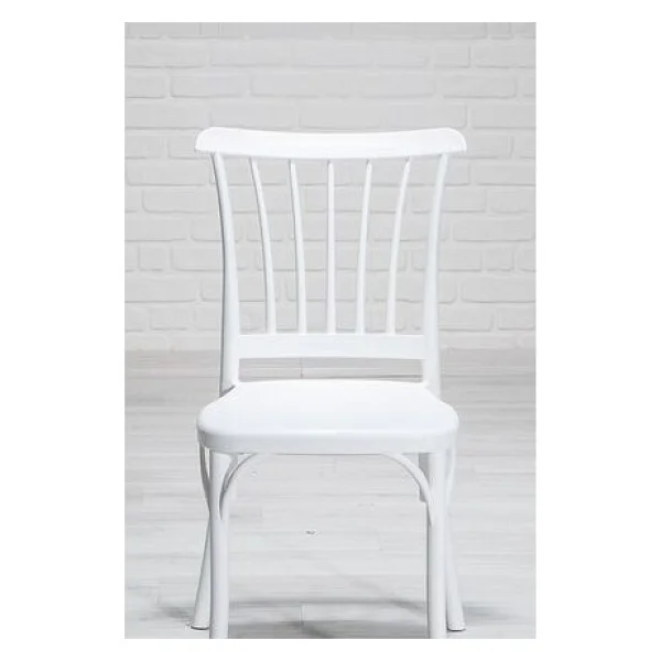Mobetto 4 Adet Violet Beyaz Sandalye / Balkon-Bahçe-Mutfak - Görsel 3