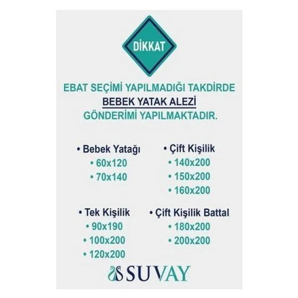 Suvay Micro Fitted Full Kenar Su Sıvı Geçirmez Alez Çarşaf 90 X 190 Tek Kişilik Beyaz Renkli Yatak Koruyucu - 90 X 190 Cm - Görsel 2