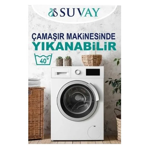 Suvay Micro Fitted Full Kenar Su Sıvı Geçirmez Alez Çarşaf 90 X 190 Tek Kişilik Beyaz Renkli Yatak Koruyucu - 90 X 190 Cm - Görsel 7