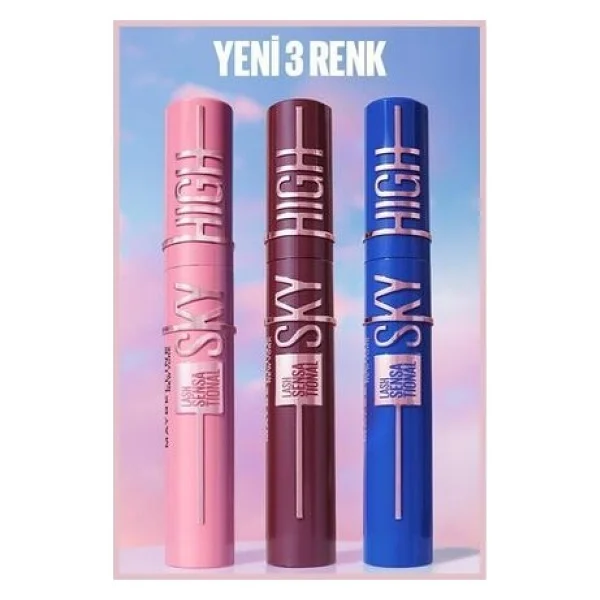 Maybelline New York Lash Sensational Sky High Mürdüm Maskara - Görsel 4