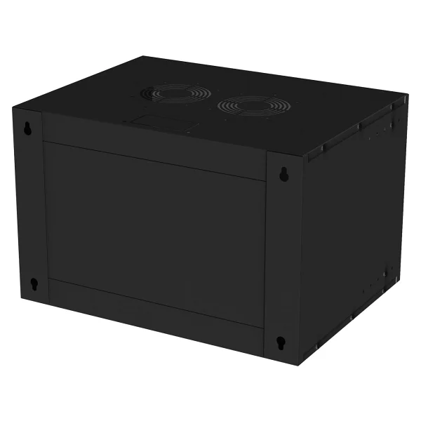 S-Link Sl-U9 Yeni Nesil 9u Soho Rack Kabin W 530mm D 400mm Siyah - Görsel 3