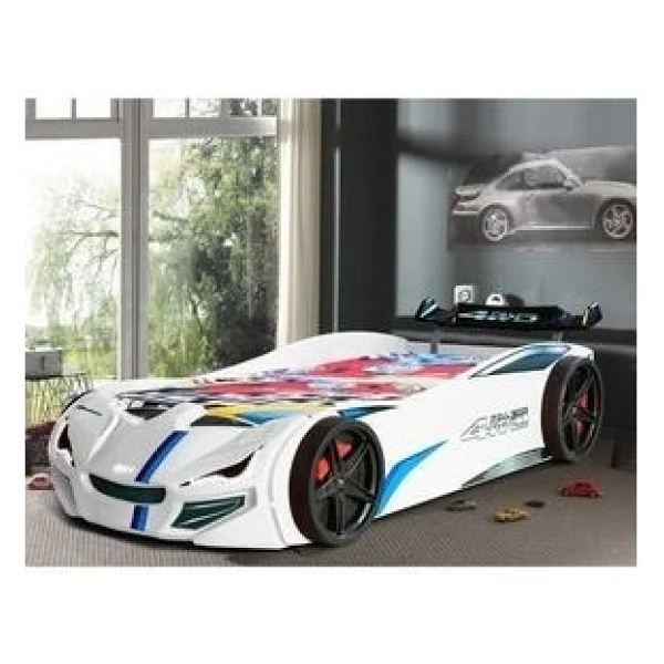 Setay Mobilya Merso Rüzgarlıklı Beyaz 90x190 Cm Arabalı Yatak - Görsel 2