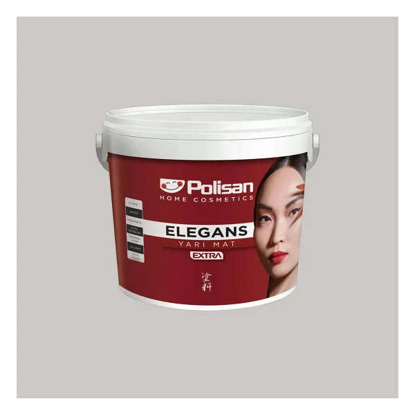 Polisan Beyaz Kum - Ci-6860 2,5 Litre Elegans Extra Yarı Mat İç Cephe Boyası (25600061000) - Görsel 8