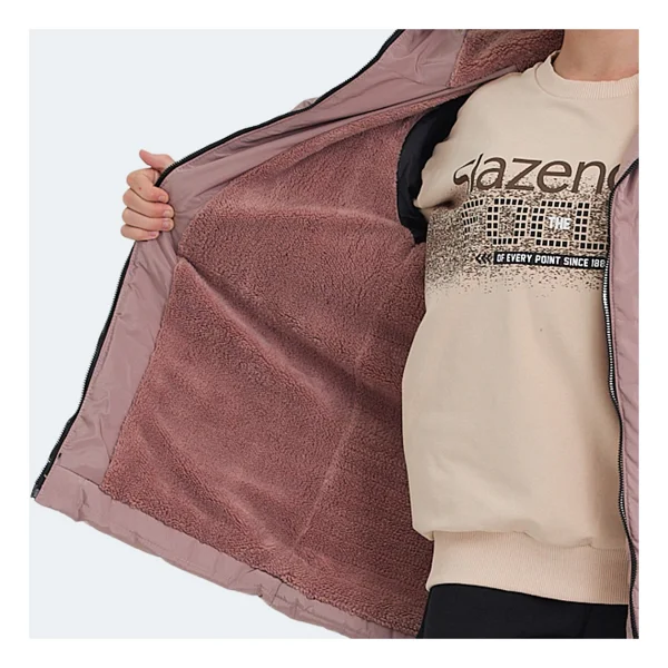 Slazenger Camelia Kapüşonlu Pudra Çocuk Mont - Görsel 5