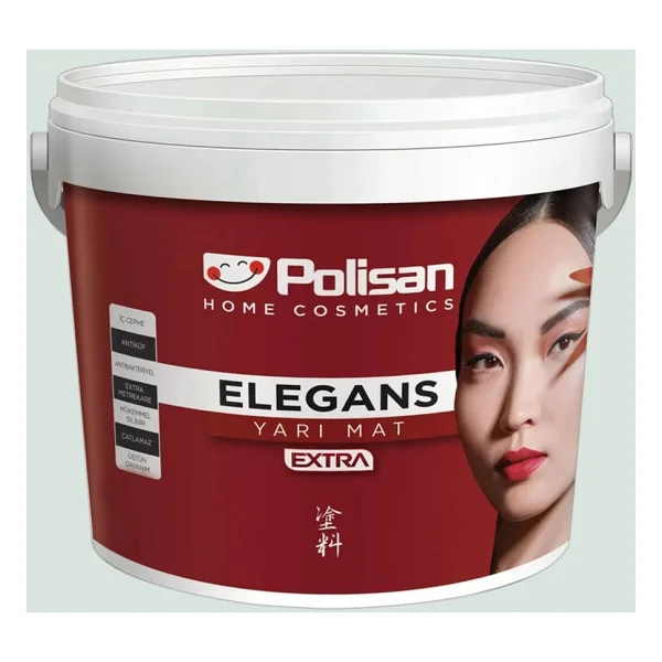 Polisan Beyaz Kum - Ci-6860 2,5 Litre Elegans Extra Yarı Mat İç Cephe Boyası (25600061000) - Görsel 7