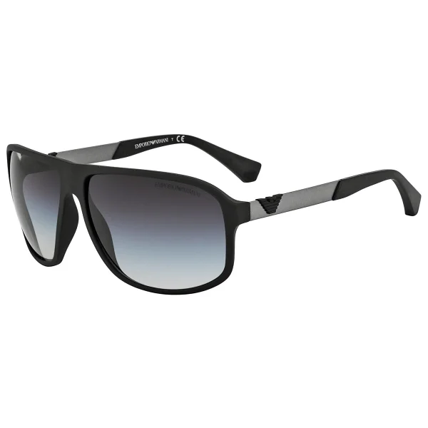 Emporio Armani EA4029 50638G Rubber Black-Grey Erkek Güneş Gözlüğü - Görsel 6