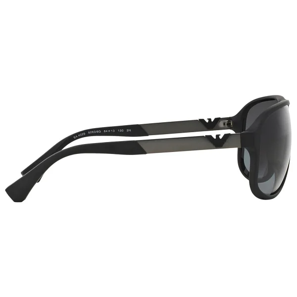 Emporio Armani EA4029 50638G Rubber Black-Grey Erkek Güneş Gözlüğü - Görsel 4