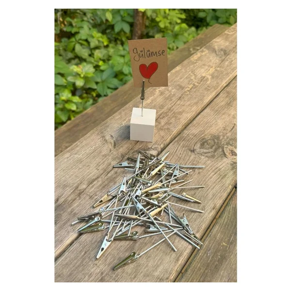 Rufus Concept Metal Not Tutucu Timsah Ağızlı 50 Adet - Görsel 2