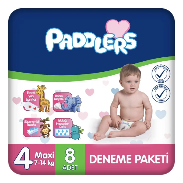 Paddlers 4 Numara Maxi 8'li Bebek Bezi - Görsel 8