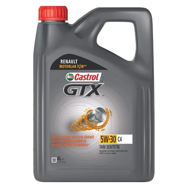 Castrol GTX 5w-30 C4 4 Lt Motor Yağı - Görsel 2
