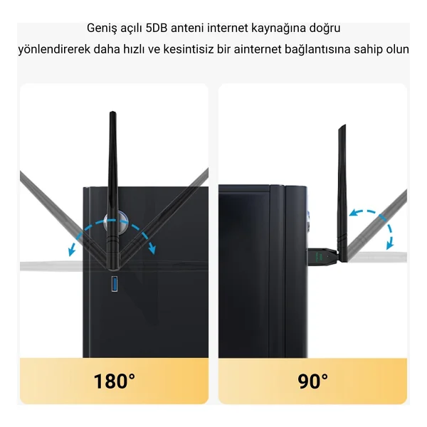 Veggieg V-K300 300 Mbps Kablosuz Ağ Adaptörü - Görsel 4