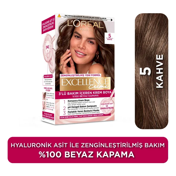 L'oreal Paris Excellence Creme 5 Kahve Saç Boyası - Görsel 3