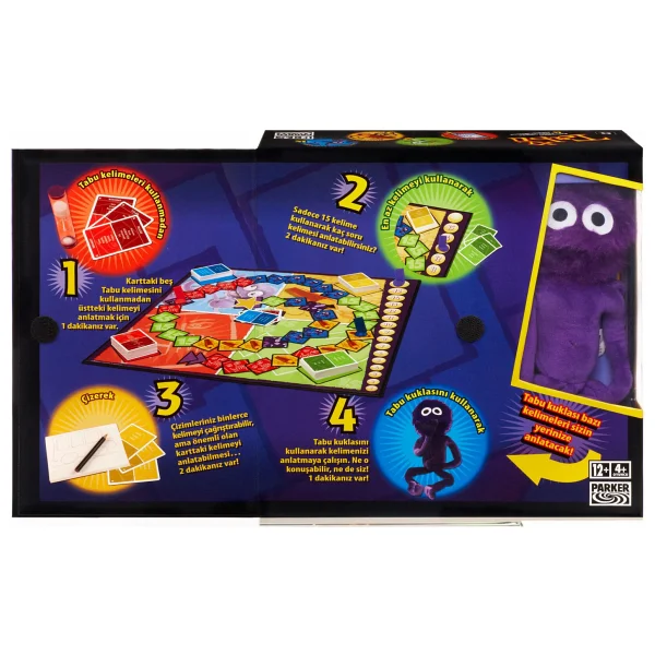 Hasbro Gaming Tabu XL Kutu Oyunu - 4 Anlatım Şekliyle 12+ Yaş İçin Parti Ve Aileye Uygun Eğlenceli Oyun - Görsel 4