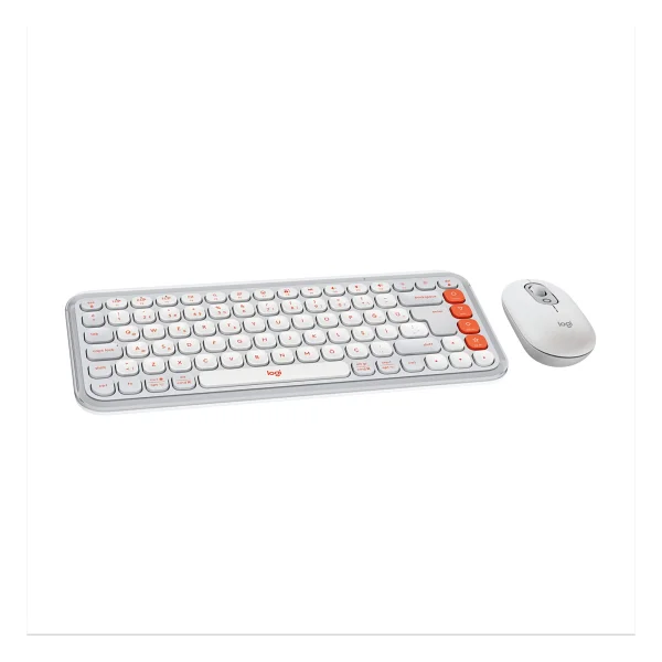 Logitech Pop Icon Combo 920-013076 Beyaz Kablosuz Klavye Mouse Seti - Görsel 5
