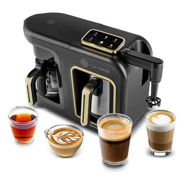 Karaca Hatır Plus Barista Steel 6in1 Konuşan Latte Cappuccino Ve Közde Türk Kahve Makinesi - Görsel 2
