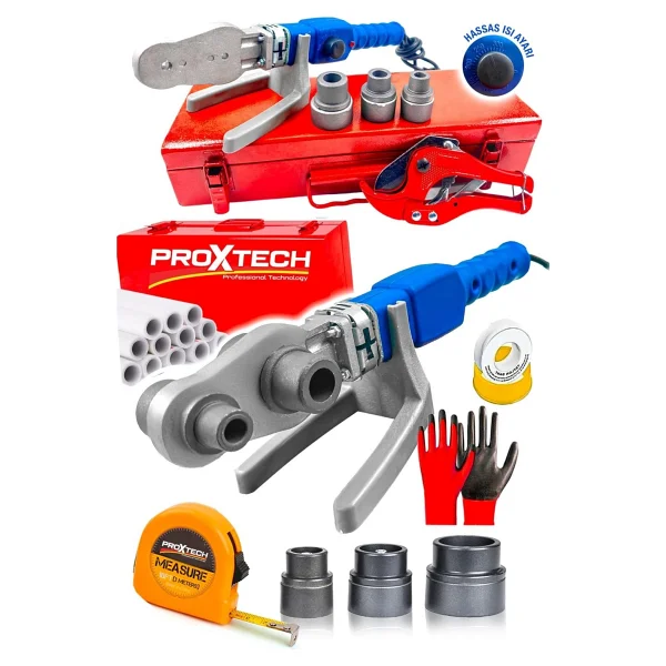 Proxtech Full Takım Premium Kalite Pprc Metal Çanta Plastik Boru Kaynak Prc Mini Makina Seti - Görsel 5