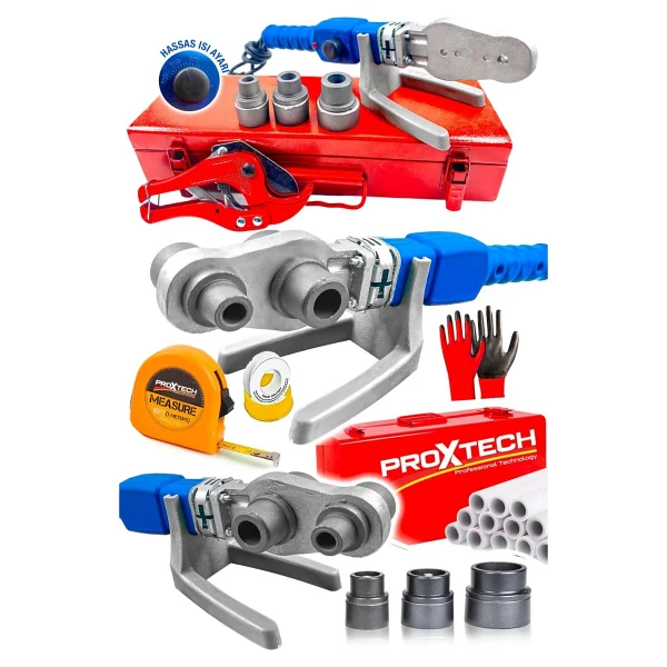 Proxtech Full Takım Premium Kalite Pprc Metal Çanta Plastik Boru Kaynak Prc Mini Makina Seti - Görsel 2