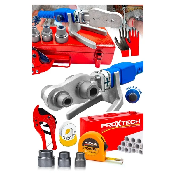 Proxtech Full Takım Premium Kalite Pprc Metal Çanta Plastik Boru Kaynak Prc Mini Makina Seti - Görsel 4