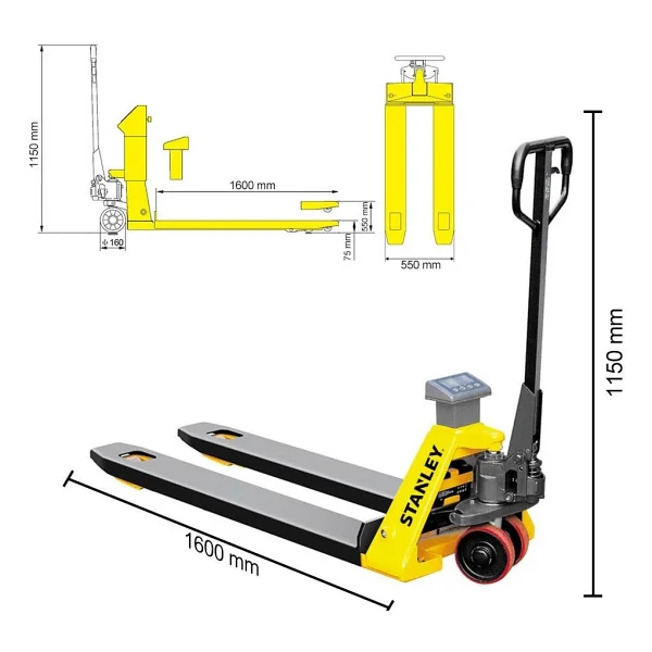 Stanley Cpt20sca 2 Ton Terazili Transpalet - Görsel 3