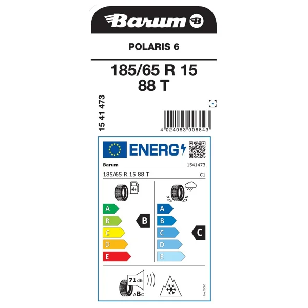 Barum Polaris 6 185/65 R15 88t Kış Lastiği - 2024 - Görsel 2