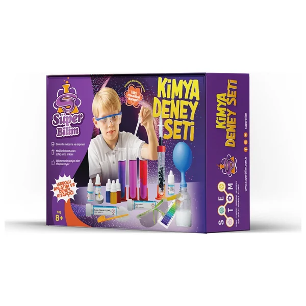 Süper Bilim Kimya Deney Seti 55006 - Görsel 7