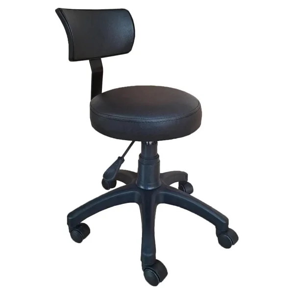 Depolife Ofis Laboratuvar Öğrenci Büro Tabure Metal Ayak Tekerlekli Sandalye Sırt Dayama Çalışma Koltuğu - Görsel 2