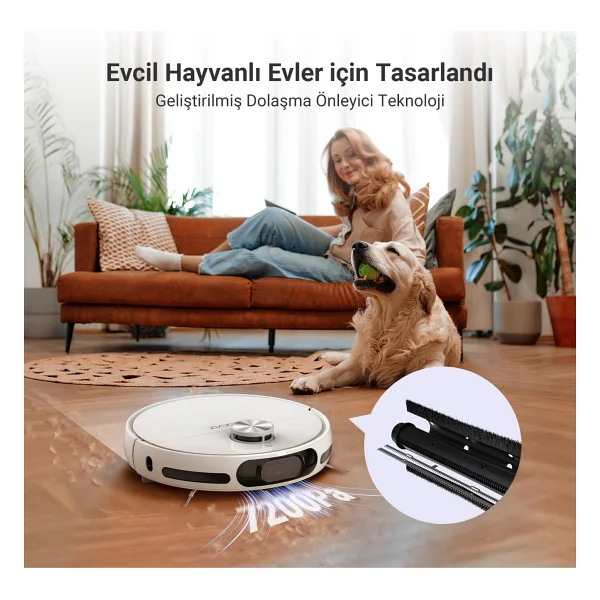 Ezviz Rs20 Pro Çöp İstasyonlu Akıllı Robot Süpürge - Görsel 6
