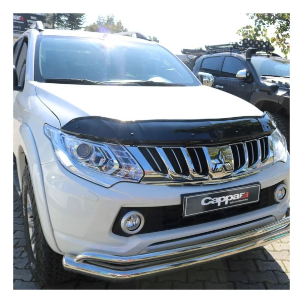 Cappafe Mitsubishi L200 Ön Kaput Koruma Rüzgarlık 4mm (Abs) 15-19 - Görsel 4