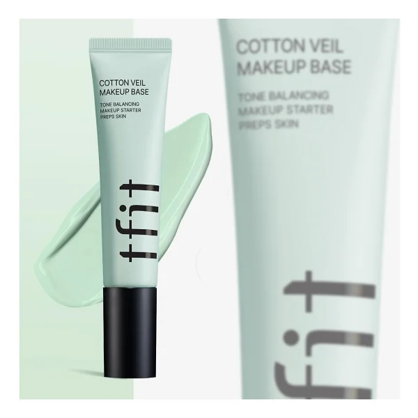 Tfit Tfıt Primer Makyaj Bazı Cotton Veil Makeup Base Pure Green 30 Ml Cilt Kusurları Örter - Görsel 3