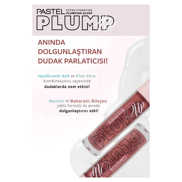 Pastel Plump Up Extra Hydrayting Doldunlaştırıcı 212 Rosewood Dudak Parlatıcısı - Görsel 6
