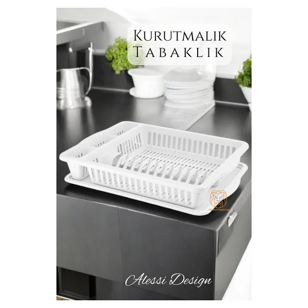 Transformacion Bulaşık Durulama Sepeti Tabaklık Bulaşık Kurutmalık Beyaz Alessi 714493 - Görsel 9