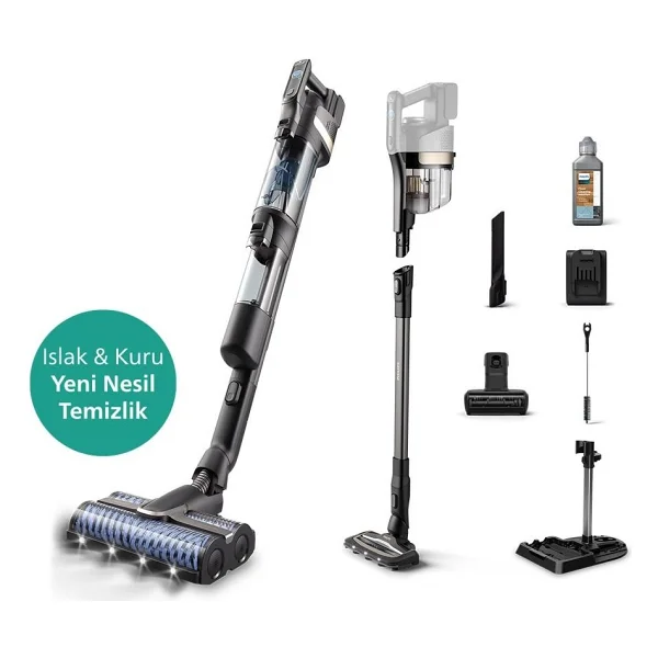 Philips Aqua Trio 9000 Serisi Xw9463/11 Islak Kuru Şarjlı Dikey Süpürge - Görsel 8
