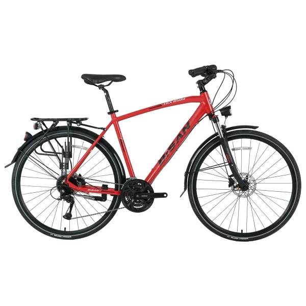 Bisan Trx 8500 City HD Kırmızı-Siyah 27 Vites 28 Jant Erkek Şehir Bisikleti - Görsel 2