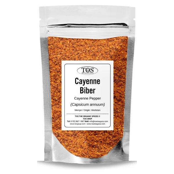 Tos The Organic Spices Cayenne Biber 500 Gr (1. Kalite) Capsicum Annuum / Cayenne Pepper - Görsel 5