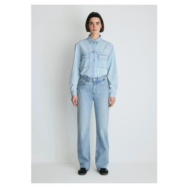 Mavi Victoria Real Blue 101072-34111 Açık Mavi Kadın Wide Leg Kot Pantolon - Görsel 3