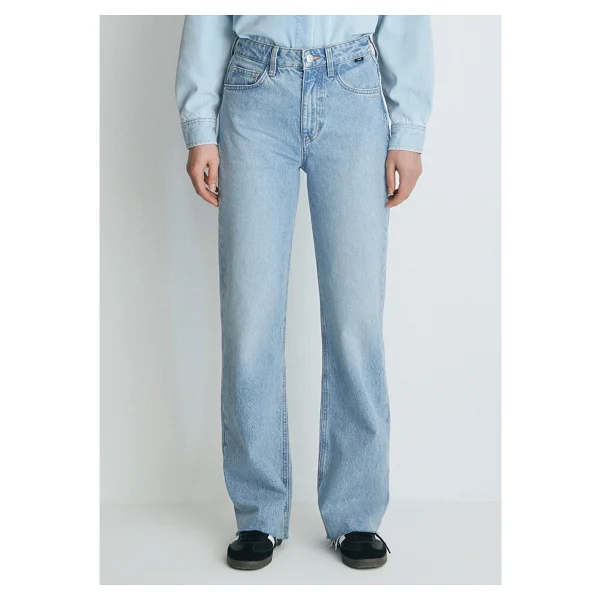 Mavi Victoria Real Blue 101072-34111 Açık Mavi Kadın Wide Leg Kot Pantolon - Görsel 4