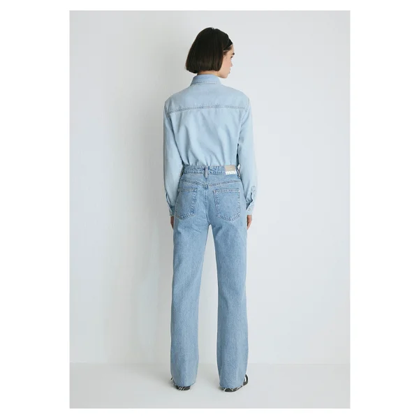 Mavi Victoria Real Blue 101072-34111 Açık Mavi Kadın Wide Leg Kot Pantolon - Görsel 5