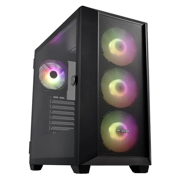 FSP CMT318 850W 80+ GEN5 4x Fan E-ATX Siyah Gaming Kasa - Görsel 4