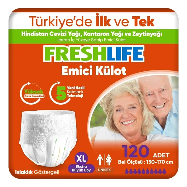 Freshlife Emici Külot Ekstra Büyük Boy XL 30'lu 4 Adet Hasta Bezi - Görsel 6