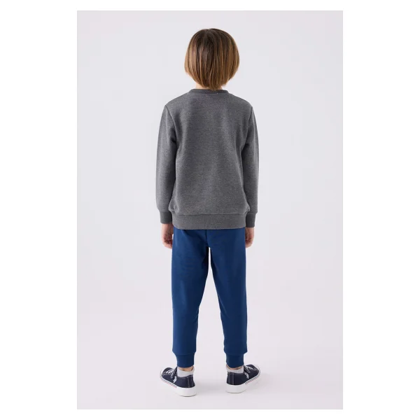 U.S. Polo Assn. 1900 Erkek Çocuk Pijama Takımı - Lacivert - 9 - 10 Yaş - Görsel 5