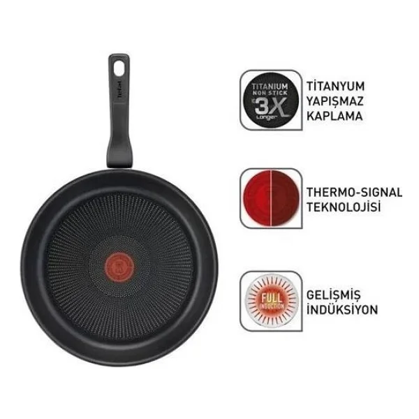 Tefal Titanyum 3x Force 28 Cm Tava - Görsel 2