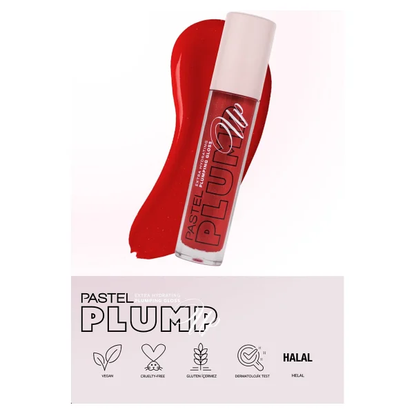 Pastel Plump Up Extra Hydrating Dolgunlaştırıcı 209 Red Velvet Dudak Parlatıcısı - Görsel 5